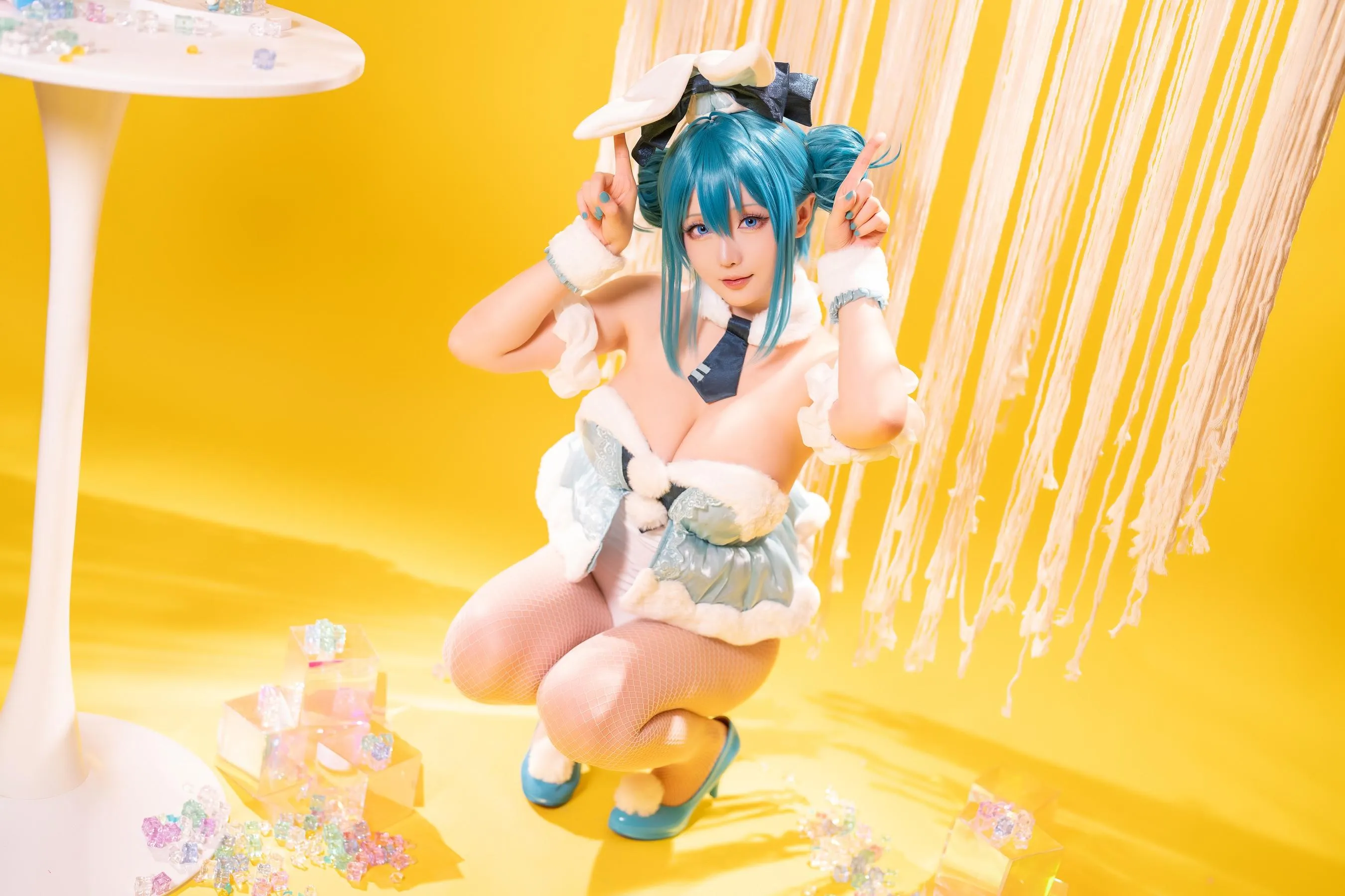 星之迟迟 – NO.158 23年9月计划A 初音未来 白兔女郎 [77P]插图3